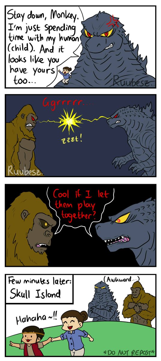 Godzilla and Kong may be frenemies, but they really care about their respective human children
#Godzilla #GodzillaVsKong #Kong #ゴジラ 