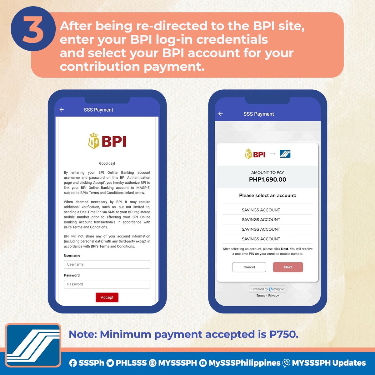 MYSSSPH's tweet photo. ATTENTION: SSS INDIVIDUAL MEMBERS (Self-Employed, OFW and Voluntary Members) Paying SSS contributions is now easier! Introducing the SSS Mobile App online payment via BPI https://t.co/Fwvi2cY9mD