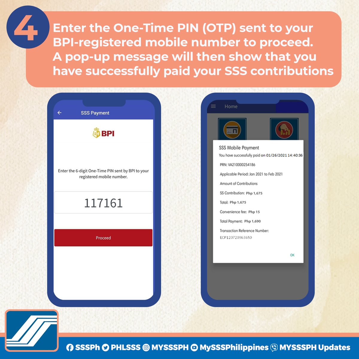 MYSSSPH's tweet photo. ATTENTION: SSS INDIVIDUAL MEMBERS (Self-Employed, OFW and Voluntary Members) Paying SSS contributions is now easier! Introducing the SSS Mobile App online payment via BPI https://t.co/Fwvi2cY9mD