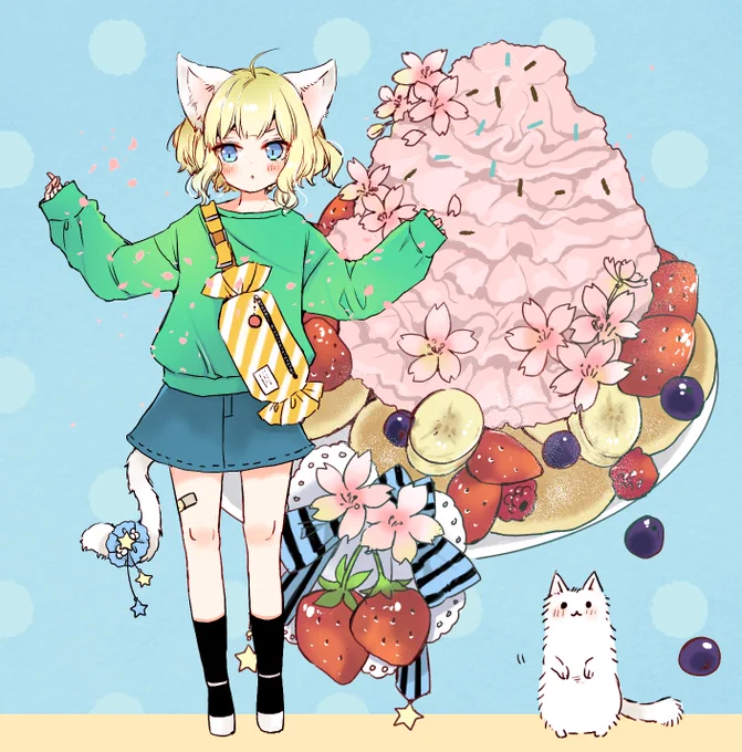 「桜のパンケーキ食べにいこうよ?」

ねこ×? 