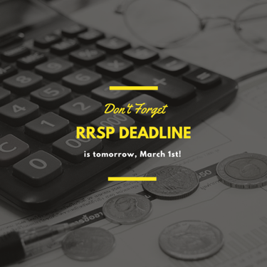 aleem_v's tweet photo. Reminder that RRSP deadline is tomorrow! Contact me if you need advise or assistant, I got you covered! 

To book a free consultation with me, please click on this link: https://t.co/sstA6gn724

#RRSP #Deadline https://t.co/IhxfozQp94
