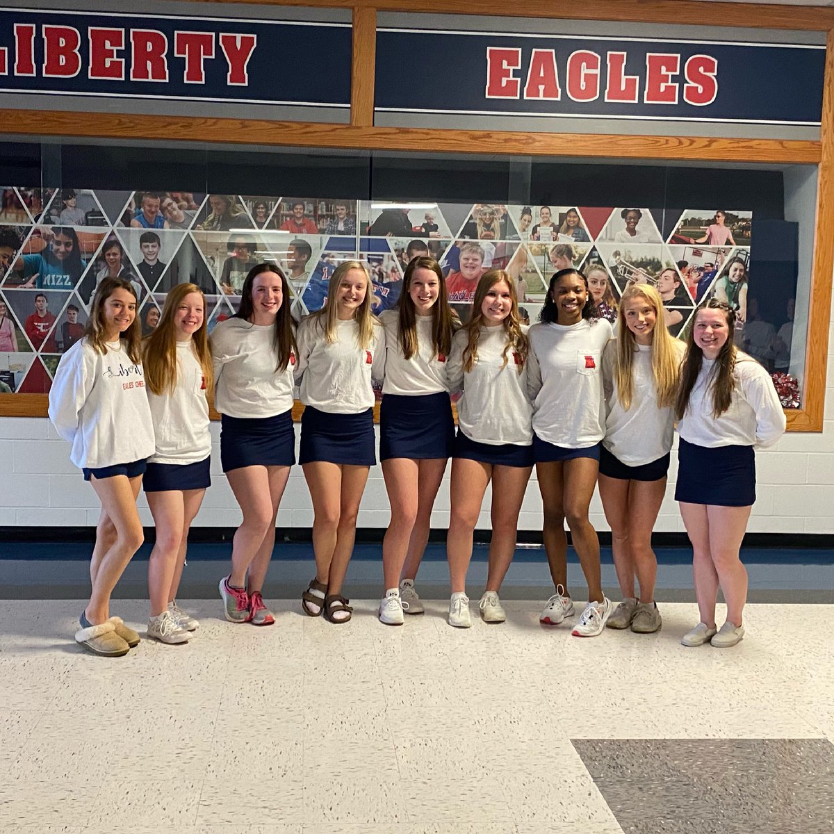 LibertyCheer's tweet image. We’d also like to shout-out these ladies! We had NINE athletes receive all-state honors today! Way to go girls! 
Bailey- tumbling &amp;amp; flyer
Meghan- jumps &amp;amp; tumbling 
Sydney-base
Abby- base 
Lauren- base
Ella L.- base  
Beyonca- flyer
Karlie- backspot &amp;amp; jumps
Ella H-backspot