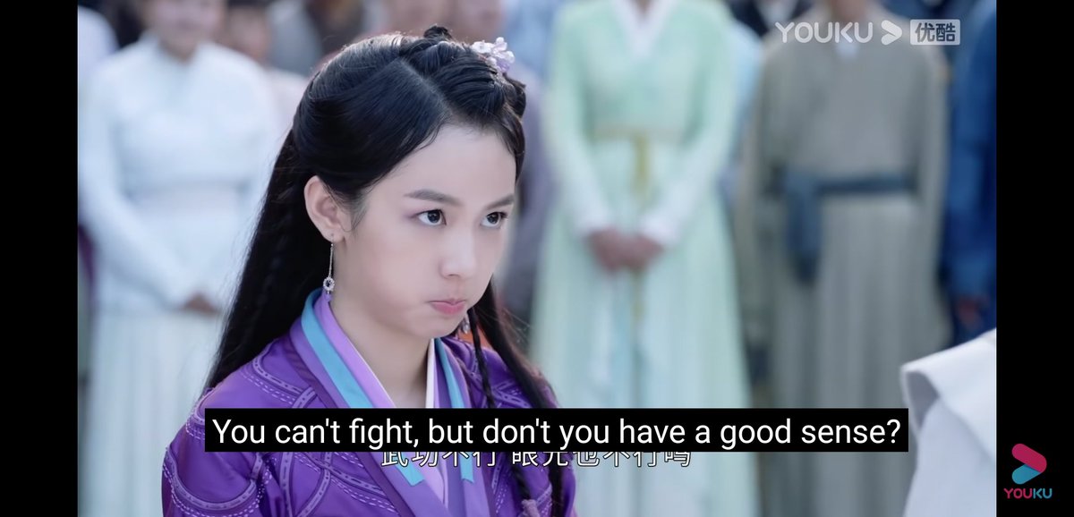 there are some hidden meanings here武功 = martial arts眼光 = taste? insight? wkx saying "your martial arts is poor, now you have poor taste too?" is scolding her lack of insight, lack of clear-sightedness, almost like 'you have poor taste since you can't see his beauty'