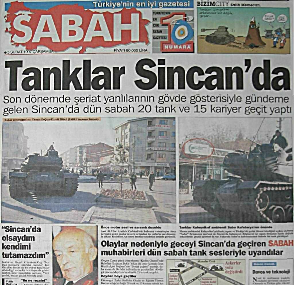 Misyonu hiç değişmedi #SabahGazetesi hep zorbanın hep hainin yanında yerini aldı.

Paşa paşa Ergenekon' a hizmet ediyorsunuz.
Uçkurunuza sahip çıkaydınız uçkurzede olmazdınız.