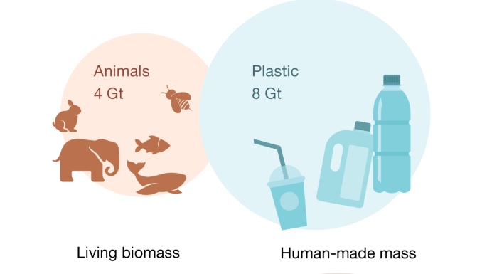 Reading a recent paper from @nature, I came across this extraordinary statistic: "The global mass of produced plastic is greater than the overall mass of all terrestrial and marine animals combined." rdcu.be/cfYLk