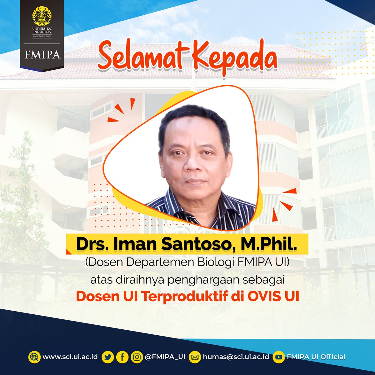 FMIPA_UI's tweet image. baik untuk pembelajaran elektronik bagi mahasiswa UI maupun untuk memfasilitasi pembelajaran sepanjang hayat bagi masyarakat luas.
.
#fmipaui
#prestasiui
#prestasifmipaui
#diesnataliske71UI 
#diesnatalisui 
#biologifmipaui
#uitangguhuntukindonesiabangkit