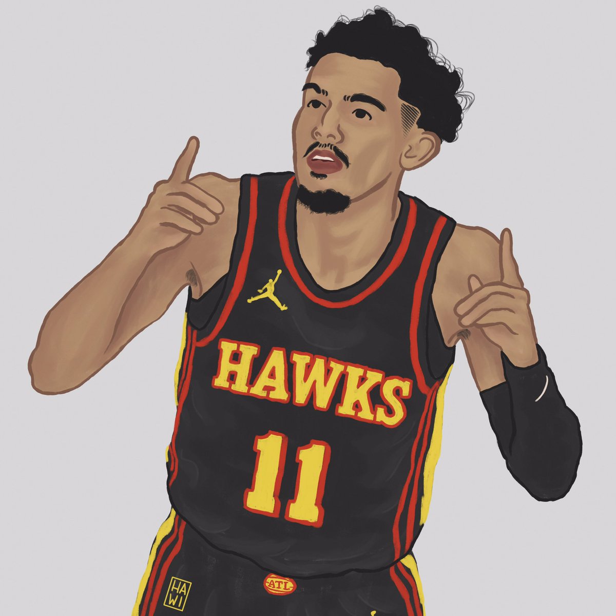 hawistiles's tweet photo. ice trae. 🥶🔥 all star snub. 👎🏻

(first nba art after a few months 😆✌🏻)

 @TheTraeYoung #traeyoung #icetrae #nba #truetoatlanta #hawks #art #artph @ATLHawks https://t.co/WwCqy7FaSJ