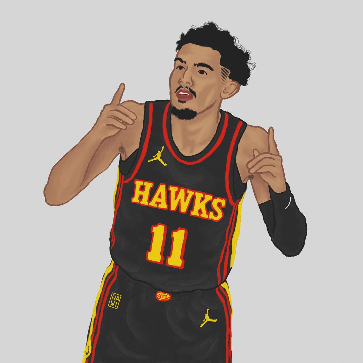 hawistiles's tweet photo. ice trae. 🥶🔥 all star snub. 👎🏻

(first nba art after a few months 😆✌🏻)

 @TheTraeYoung #traeyoung #icetrae #nba #truetoatlanta #hawks #art #artph @ATLHawks https://t.co/WwCqy7FaSJ