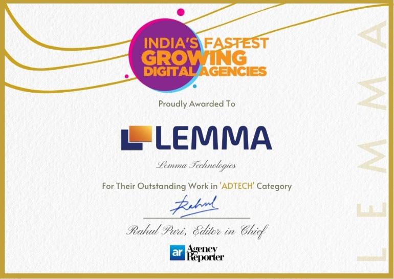 🏆𝗪𝗵𝗮𝘁 𝗮 𝘀𝘁𝗮𝗿𝘁 𝘁𝗼 𝘁𝗵𝗲 𝗺𝗼𝗻𝘁𝗵!
Feeling ecstatic on earning the recognition as winners at India's Fastest Growing Digital Agencies Award by Agency Reporter under the #Adtech Category.🚀
#awards #advertisingawards #accolades #digitalsignagesolution #dooh