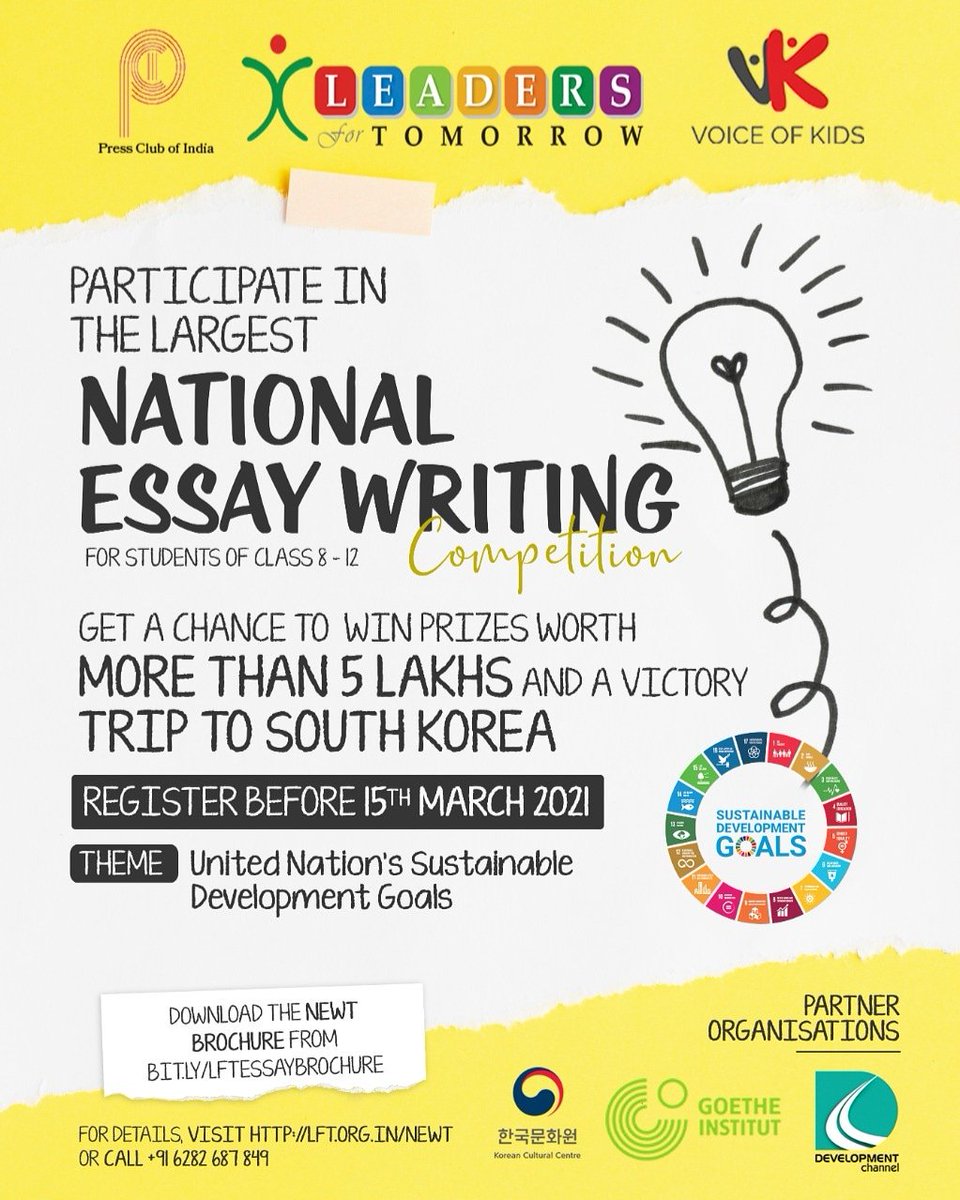 tweetlft's tweet photo. Link to the brochure - https://t.co/6X4dRevIU2
Don't miss out on these fantastic rewards, register today!
#nationalessaywritingcompetition
#NEWT #NEWT2021 #essaywriting #competitions #southkorea #southkoreatravel #southkoreatrip #cashawards https://t.co/NLLonPBKuy
