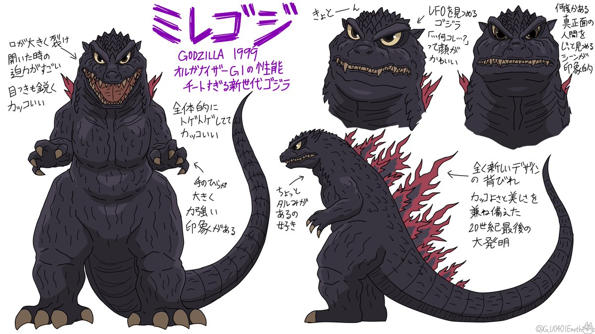 ミレゴジの
デフォルメイラスト練習
#ゴジラ #Godzilla 