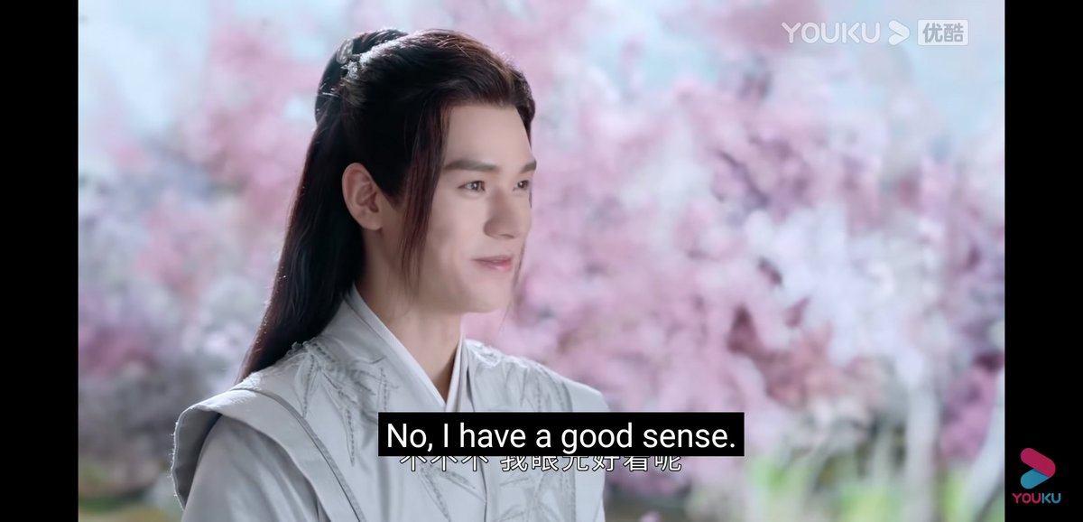I said previously that 眼光 = taste, clear-sightedness, insightso I would say "no, my taste is perfectly fine" here, instead of "sense" (because I think taste also refers to his taste in men )