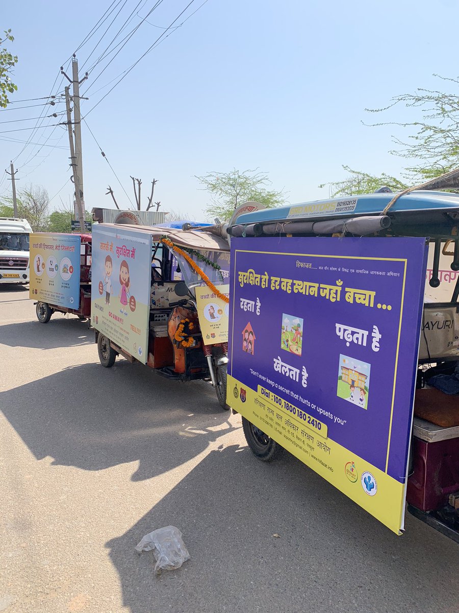 Our #HifazatExpress video van will be creating awareness against #ChildSexualAbuse in more than 10 Districts of #Haryana