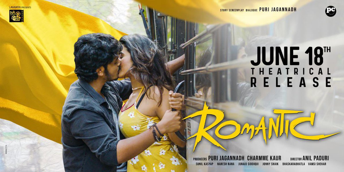 𝐉𝐮𝐧𝐞 𝟏𝟖𝐭𝐡 𝟐𝟎𝟐𝟏, Theatres Will Get #Romantic with @ActorAkashPuri & #Ketikasharma's Exotic Fascination 🔥 @meramyakrishnan ‘s power packed performance Produced by #PuriJagannadh @Charmmeofficial ♥️ Directed by @anilpaduri @PuriConnects #PCfilm 💕 #RomanticJUNE18