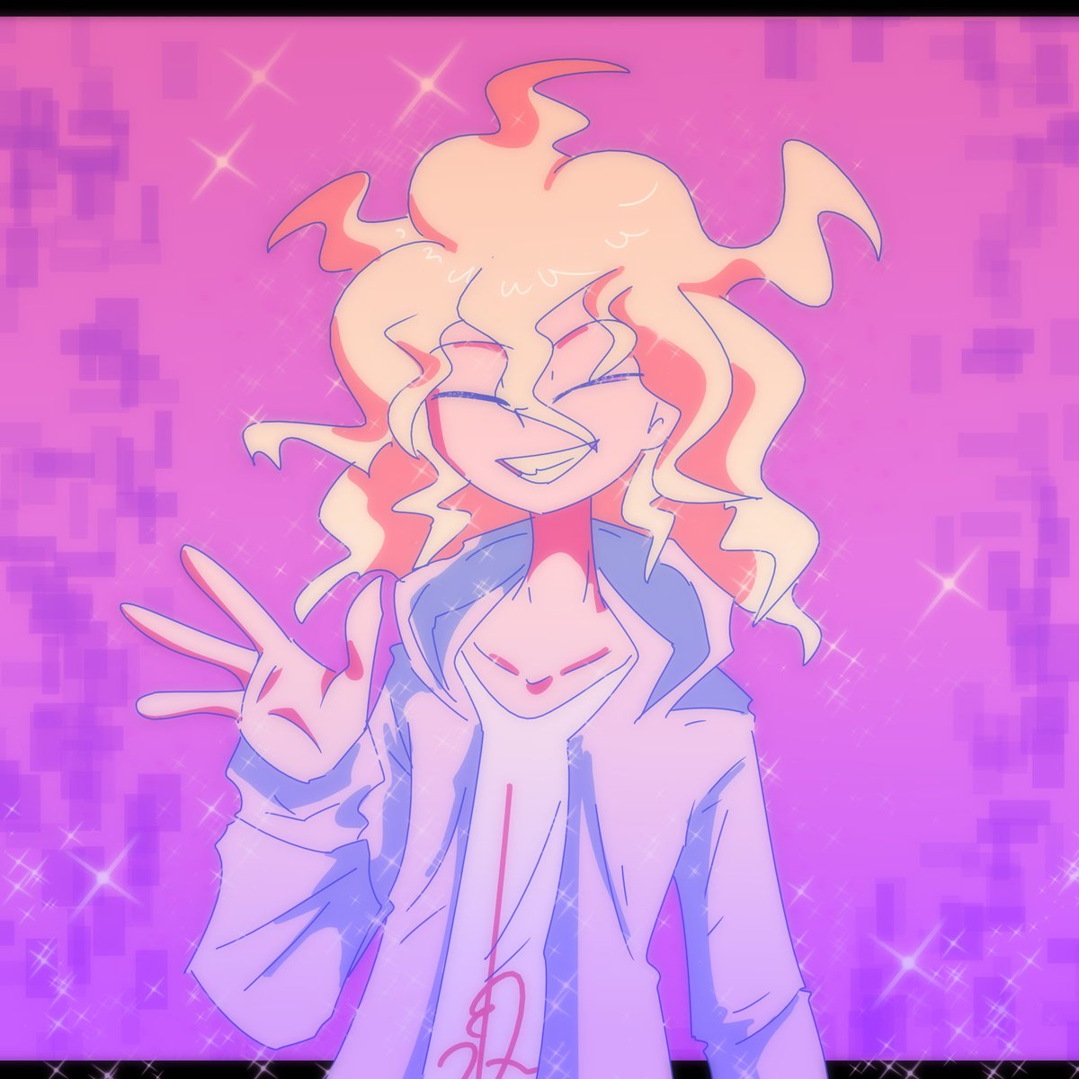 В аниме был момент с такой палитрой 

#danganronpa  #danganronpav2 #danganronpaart #danganronpafanart