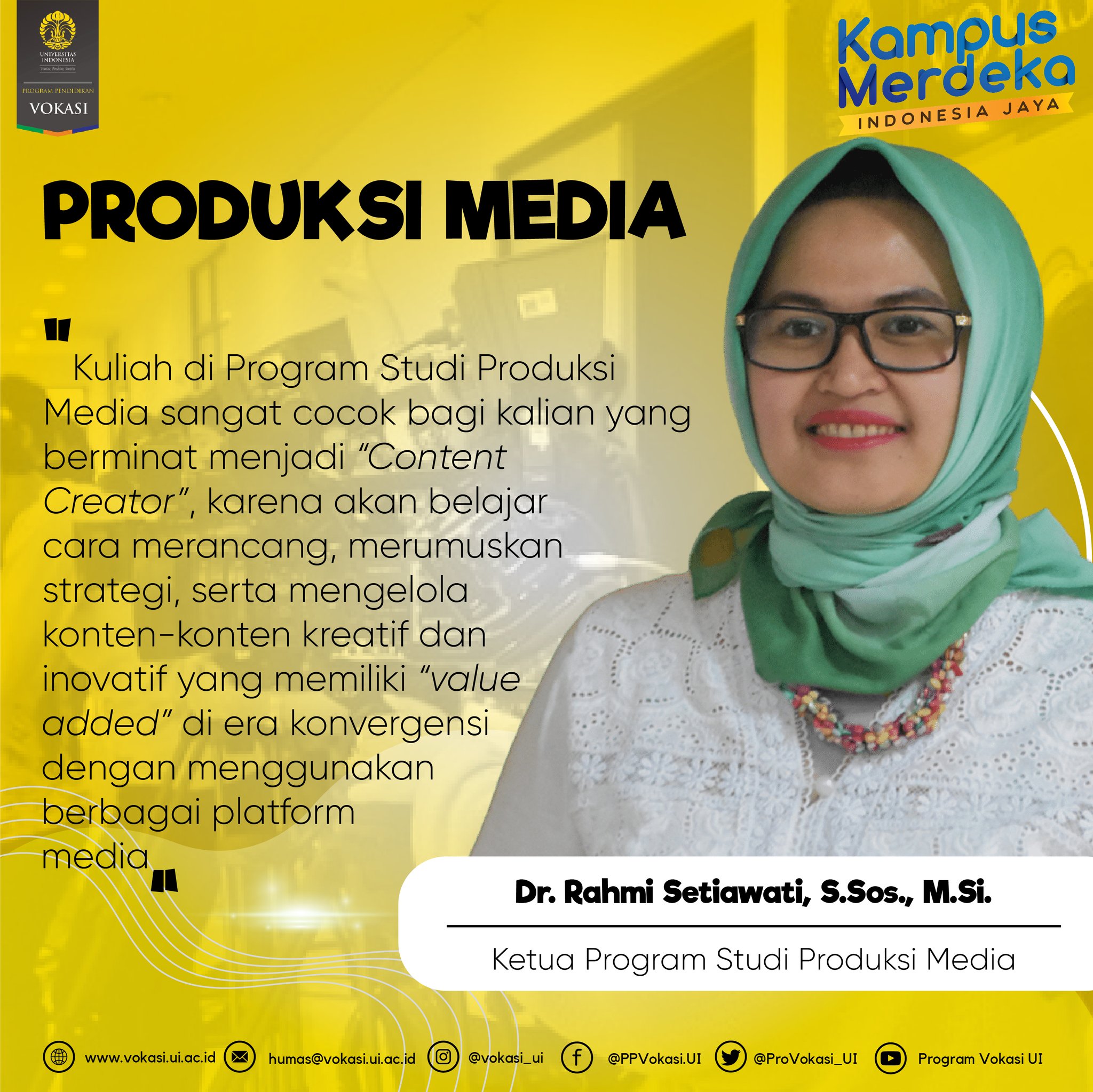 Program Pendidikan Vokasi UI on X: [MasterClass #2 Inbound Lecturer  Produksi Media: Indonesia Future Creative Talent: How to Be Learning  Agile?]  / X