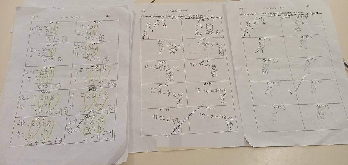 BeatrizCerdan's tweet photo. ¿Lo bueno no es que cada niño/a utilice la estrategia de la resta que prefiera?#OAOA https://t.co/WRtG3KbnxS