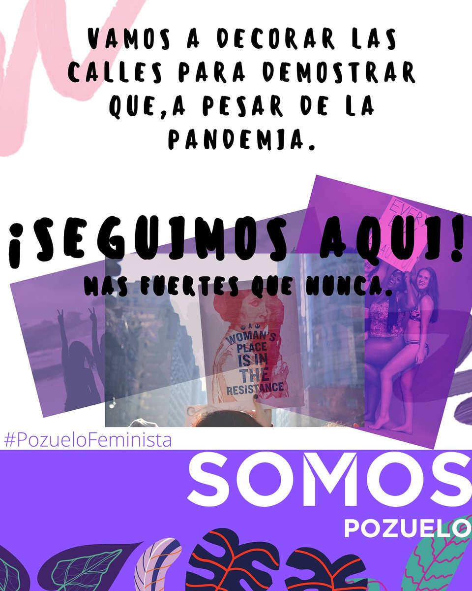 Somos_Pozuelo's tweet photo. ✊💜  Desde los balcones aplaudimos al personal sanitario, desde los balcones reivindicaremos los derechos de las mujeres. El 8M siempre será el día en que las calles se llenarán, de una forma u otra, de morado. ¡Feliz marzo feminista!

#PozueloFeminista #SeguimosAquí https://t.co/GoklKM40io