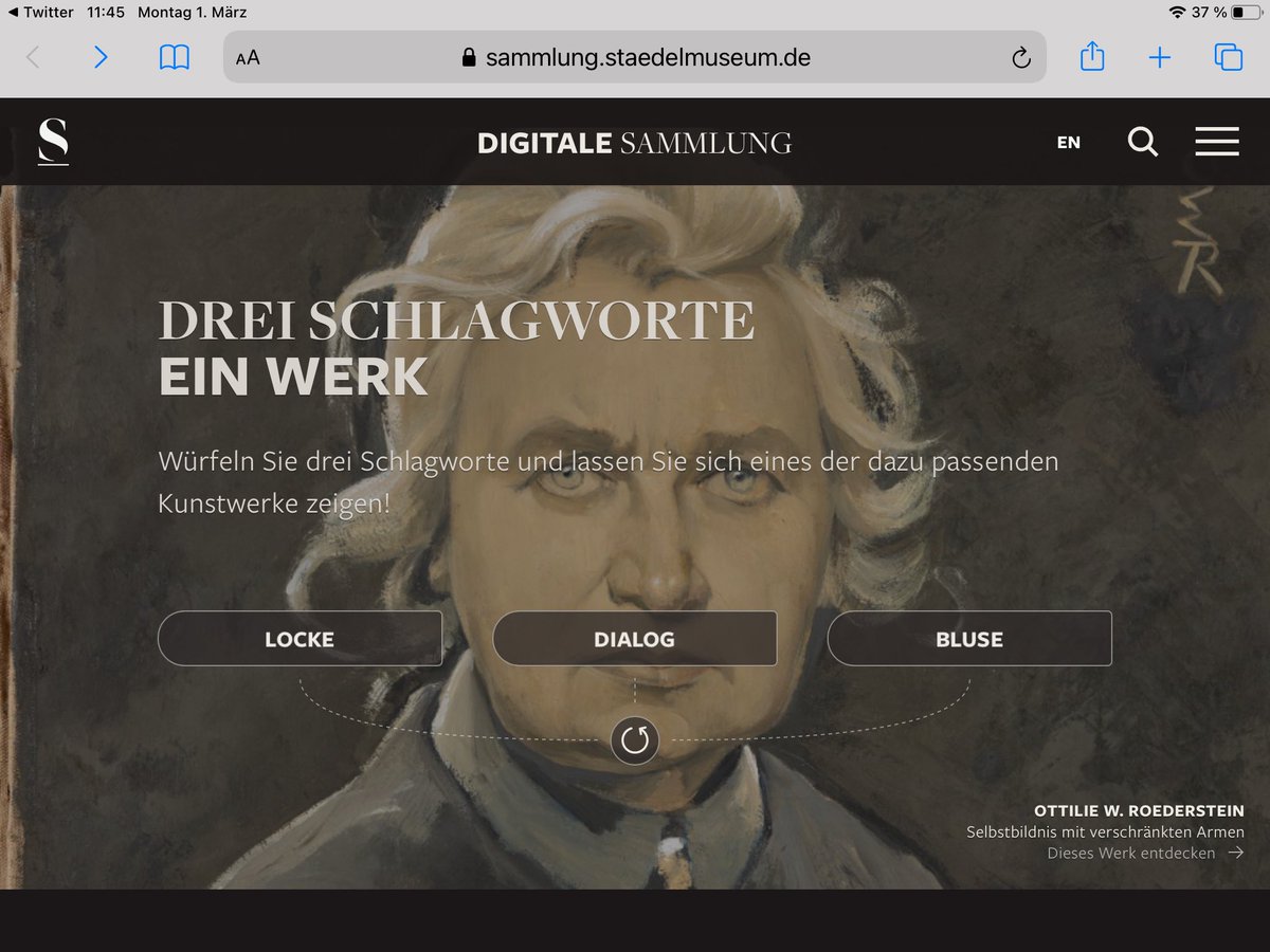 hamster44's tweet image. Wie war das früher bei Museen? Dieses Würfeln macht wirklich Spaß #Städel #digitaleSammlung 
sammlung.staedelmuseum.de/de