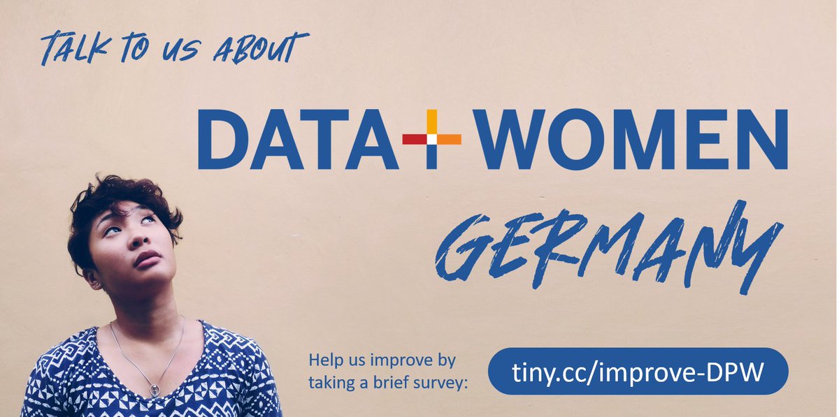 Hey #DataPlusWomen attendees and data people everywhere! We're doing our best to create the perfect D+W Germany experience for you, but we need your help to do so. Please help us improve our events for you by taking this brief survey: tiny.cc/improve-DPW Much appreciated!