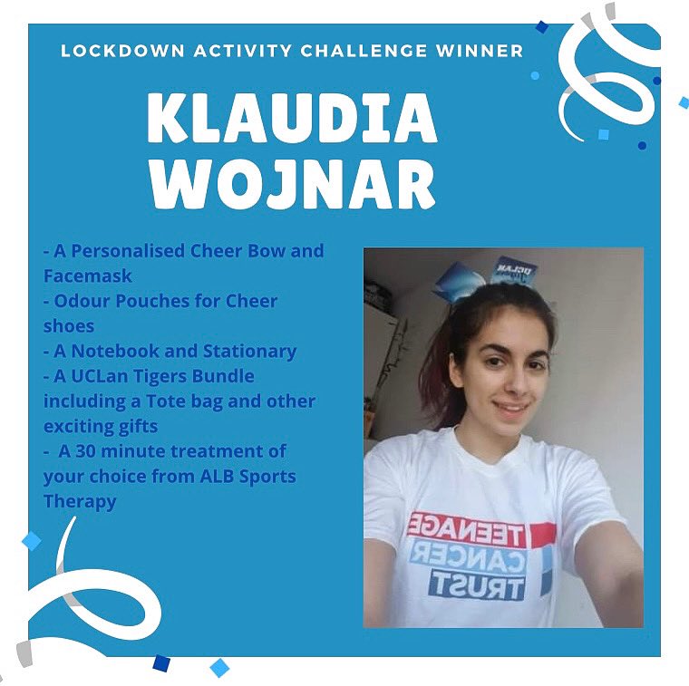 So after 7 weeks of Lockdown activity challenges. The time has come to reveal the winner. So can we all give a big round of applause to Klaudia for competing the most amount of challenges throughout lockdown!
Well done Klaudia, you deserve it! 🐯💙