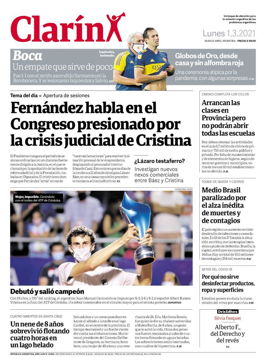 ModoLegislativo's tweet photo. Tapas de diarios de Argentina https://t.co/Tbl9TrghlA