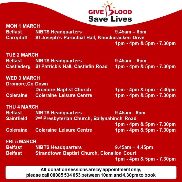 EastBelfastGAA's tweet photo. 🩸East Belfast GAA Blood Drive🩸
This week we are encouraging our members to donate blood. Get in touch/tag us if you are donating this week! 

What’s a better reason for an essential journey  than to save a life? #givebloodsavelives #nibts https://t.co/aTee44oA74