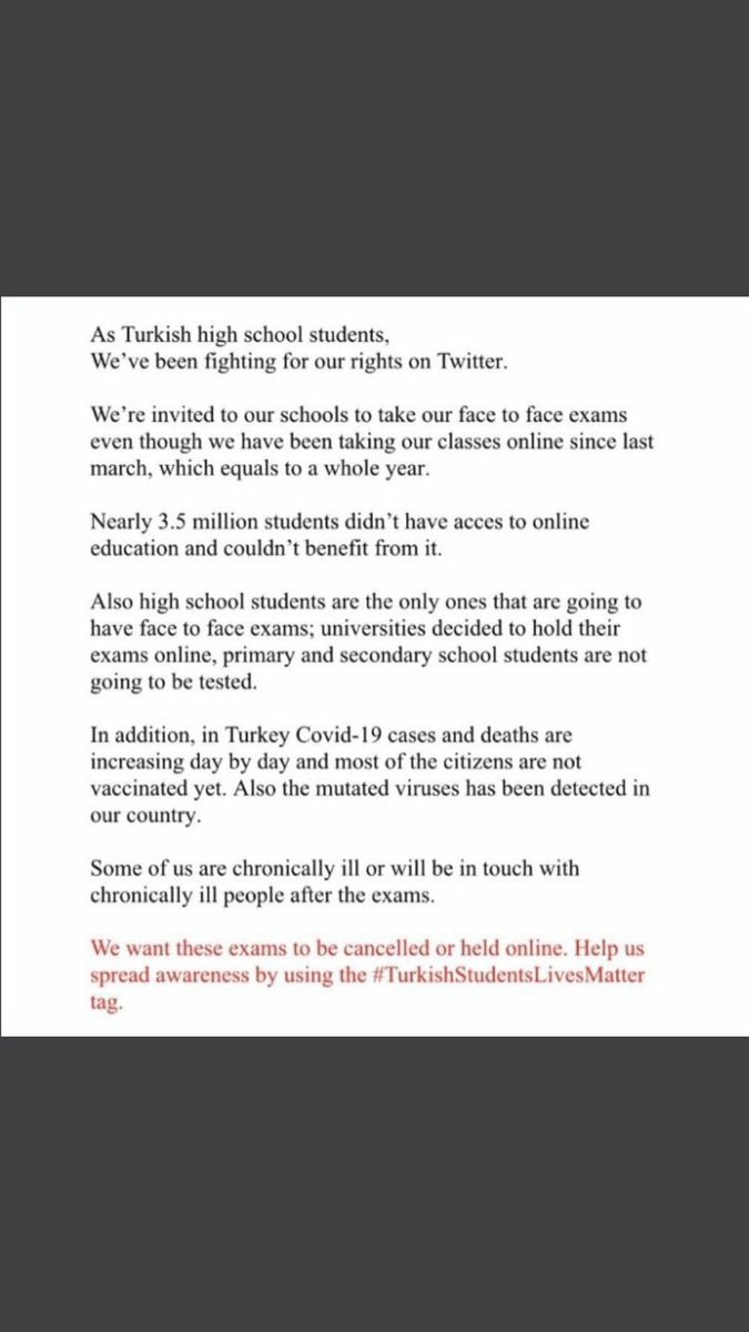 We want to be heard. #NoticeTurkishStudents