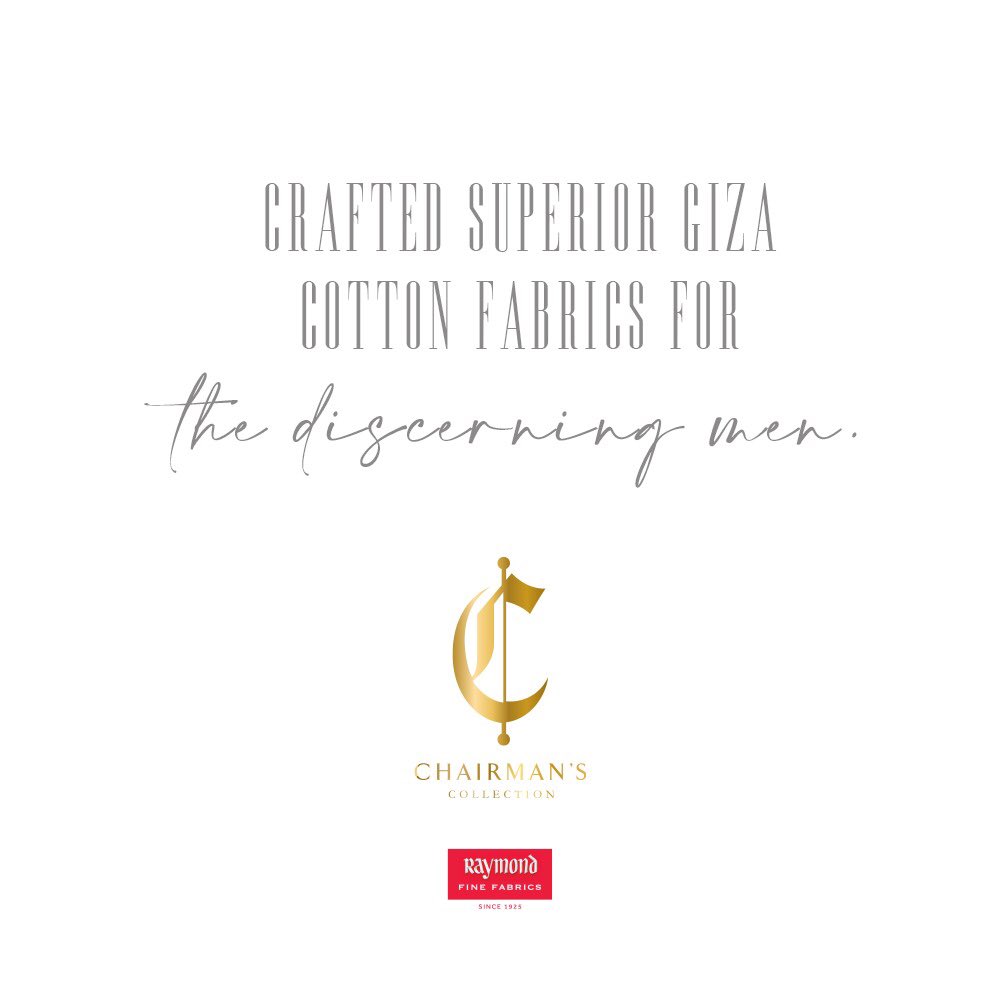 TheRaymond_RLL's tweet photo. Introduce your wardrobe to The Chairman Collection – a range of shirting fabrics made from the finest Giza &amp; Sea Island Cotton. Crafted for the discerning, sported by the suave.

#Raymond #TheCompleteMan #FineFabrics #ChairmansCollection #Exclusive #Shirting #Fabric #Fabrics https://t.co/YRgFHCEKCe