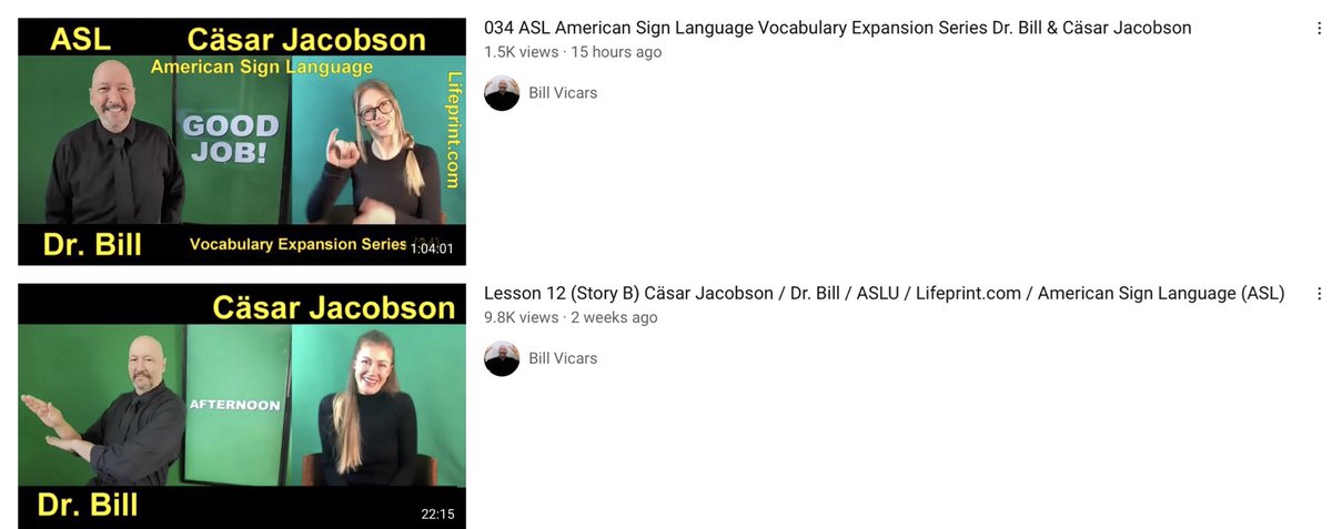 CasarJacobson's tweet photo. https://t.co/rl0r1fCt0j
#AmericanSignLangauge with #DrBillVicars #VocabularyExpansionSeries. #034 at #LifePrint #Deaf #Døve https://t.co/M8CXnn8fyj