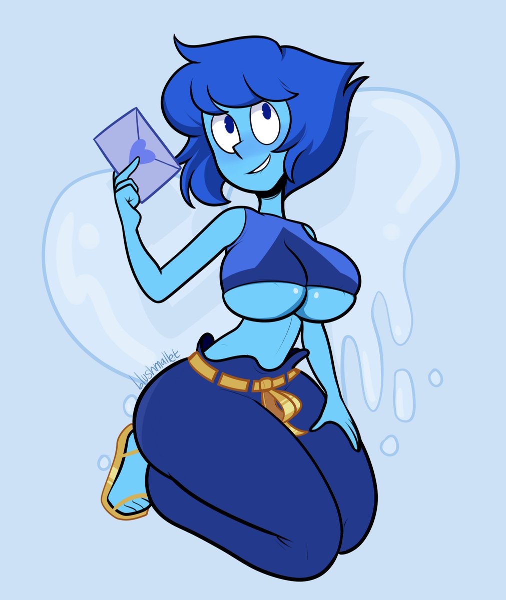 Valentine's 2x for Lapis both canon and busty Lapis won the poll https...