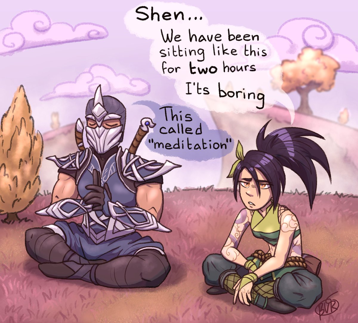 Actually you can sleep during this kekw #art #digitalart #fanart  #LeagueOfLegends #LeagueOfLegendsFanArt #League_of_Legends #Akali #Shen  #draw #drawings #drawingart, image size:1200x1080