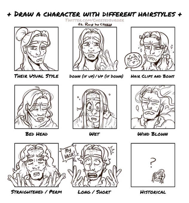 I don't draw my ocs enough. Anyways here's a hair meme with Roy. 