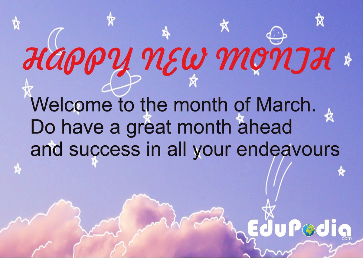 edupodia's tweet image. This month, the sky will be your starting point. God will take you to heights beyond your imagination. Happy New Month from EduPodia.com #eNotes #LessonNotes #eLearning