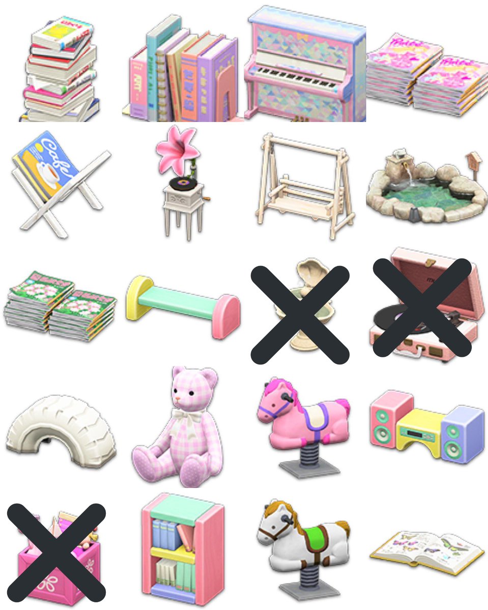 sanrioceo's tweet photo. looking for these!! pls lmk if you have them! 🥺💖💖 #acnhtwt #AnimalCrossingNewHorizons #actrade #animalcrossingtrade #dodocode https://t.co/z4TIk7hP53