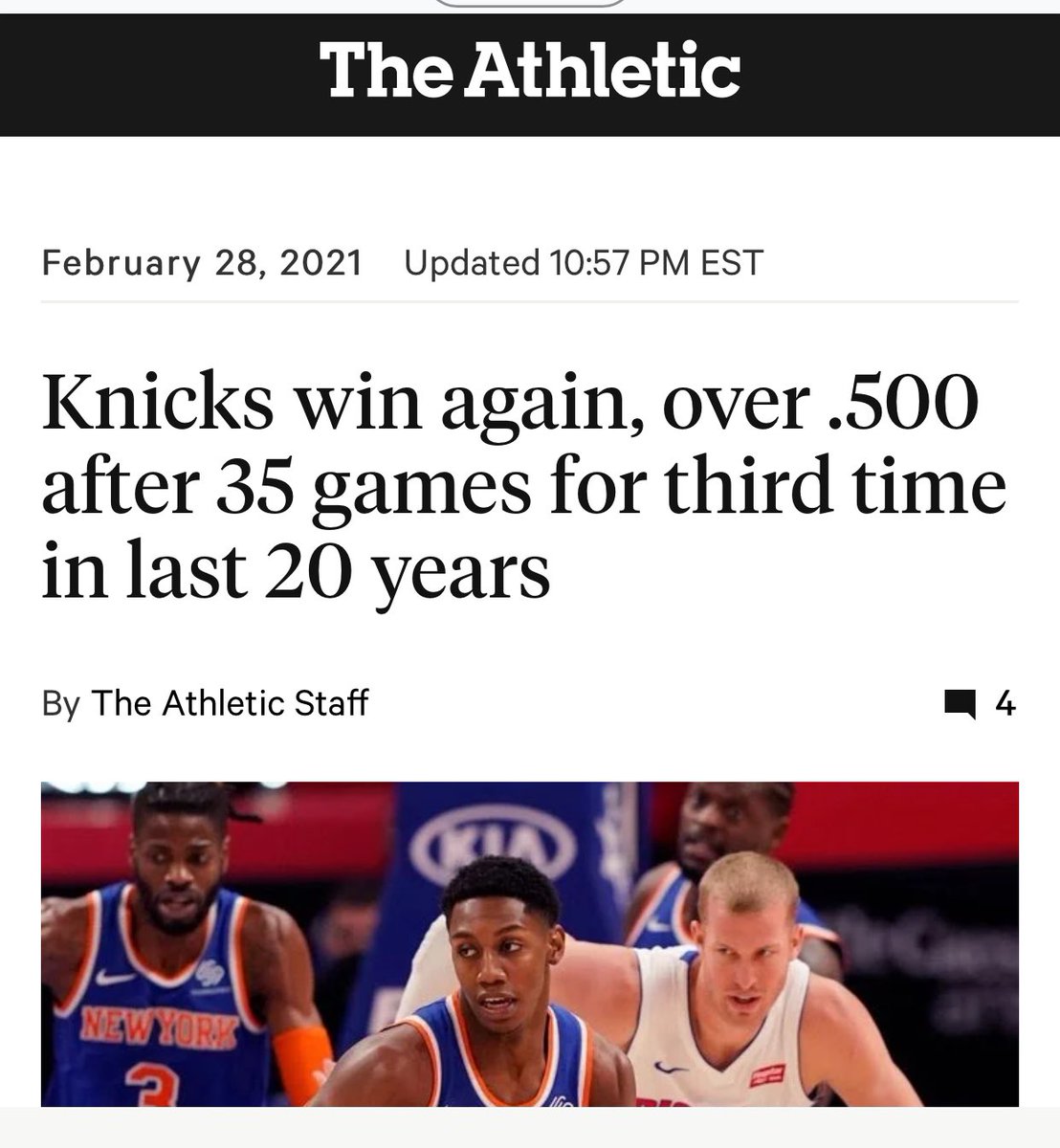 Something to celebrate—⁦<a href="/nyknicks/">NEW YORK KNICKS</a>⁩ fans would be rockin ⁦<a href="/TheGarden/">MSG</a>⁩ 😁Let’s go NY!!#gonygonygo #nyknicks