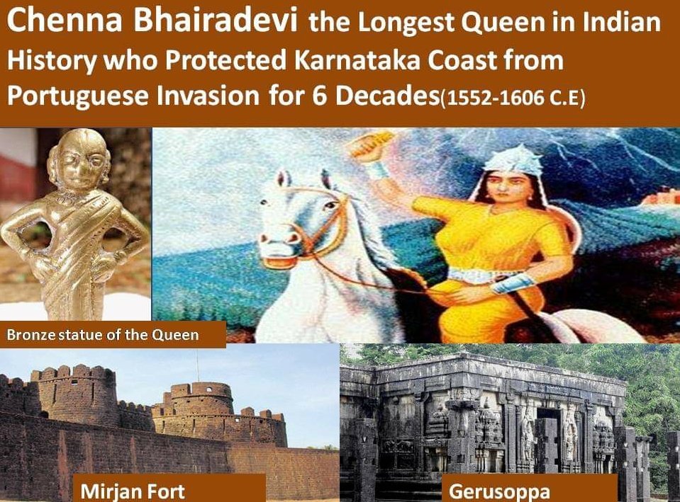 vaidyasukumar's tweet photo. @iamabhaypatil Good move to remember Rani Chenna Bairadevi, her name is forgotten in futile history of India. https://t.co/mwMdVETQMU
