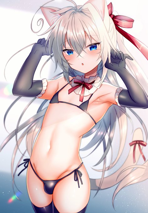 猫耳つばきくん完成しました 