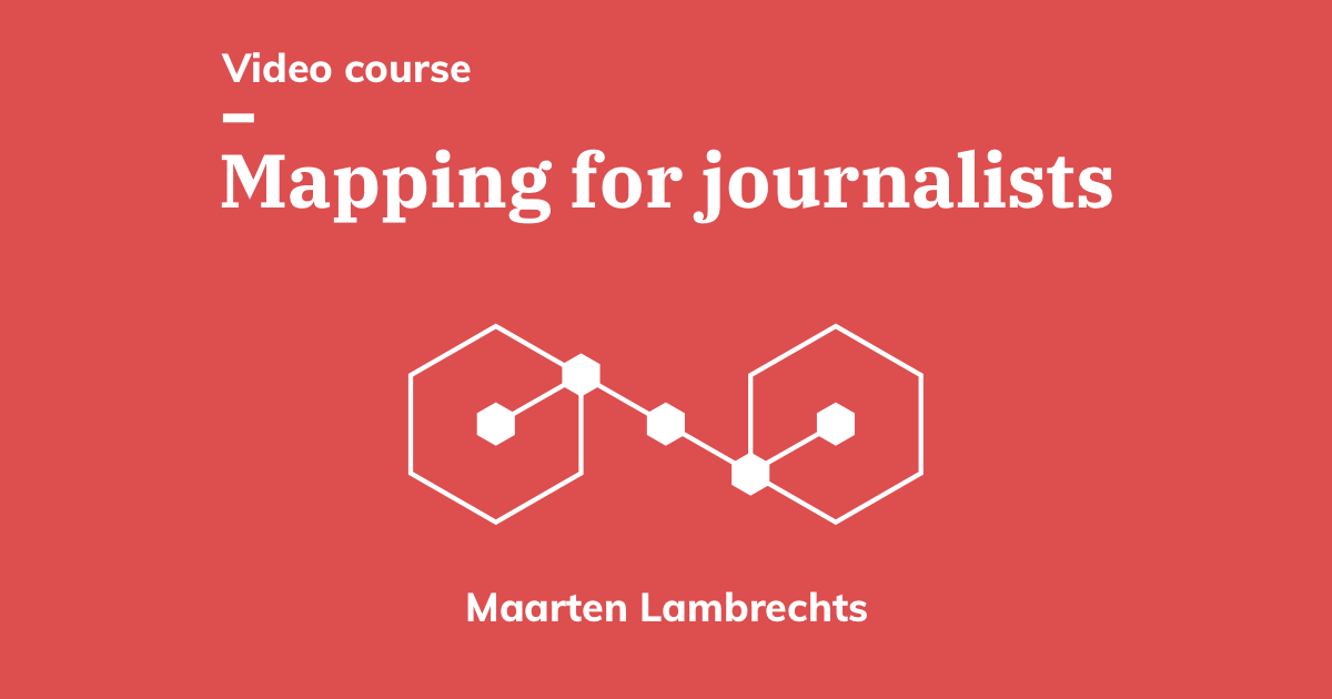 Interested in creating interactive or static #maps? Join this *free* video course taught by @maartenzam and learn how to use the tools you need to make geographical analysis: https://t.co/xSSWXukQZN #datajournalism #dataviz https://t.co/W1z13rFjiD