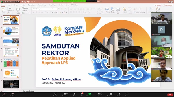 p2bppunnes's tweet photo. PELATIHAN APPLIED APPROACH (AA) DARING 2021

LP3 UNNES menyelenggarakan Pelatihan AA Daring tahun 2021, pada tanggal 1-4 Maret 2021. 

Pelatihan ini merupakan implementasi dari UU no.14 2005 tentang Guru dan Dosen dan Implementasi dari kebijakan Rektor UNNES https://t.co/u4U1FoJfwC