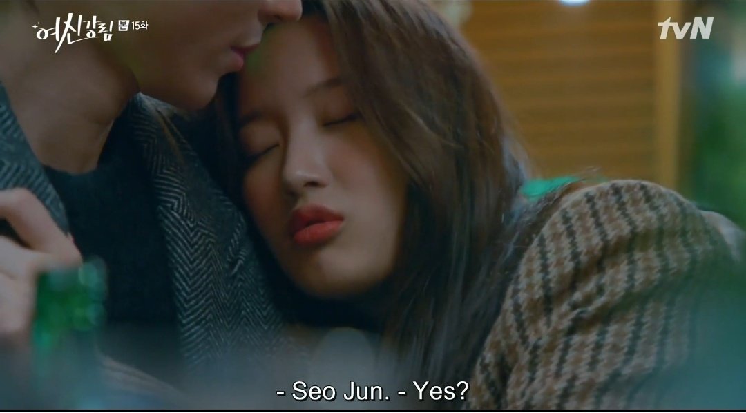 [[insert the scene where jk drunk, and sj come in]]Jk: how dare that bitch wanted to snatch away my boyfriend..I& #39;m not gonna give her your phone num. Never (collapse) Jk: Seojun ahSj: yes?Jk: you dead if u ever go date w that bratty girl.I hate her.Sj: aigoo..you& #39;re drunk bb