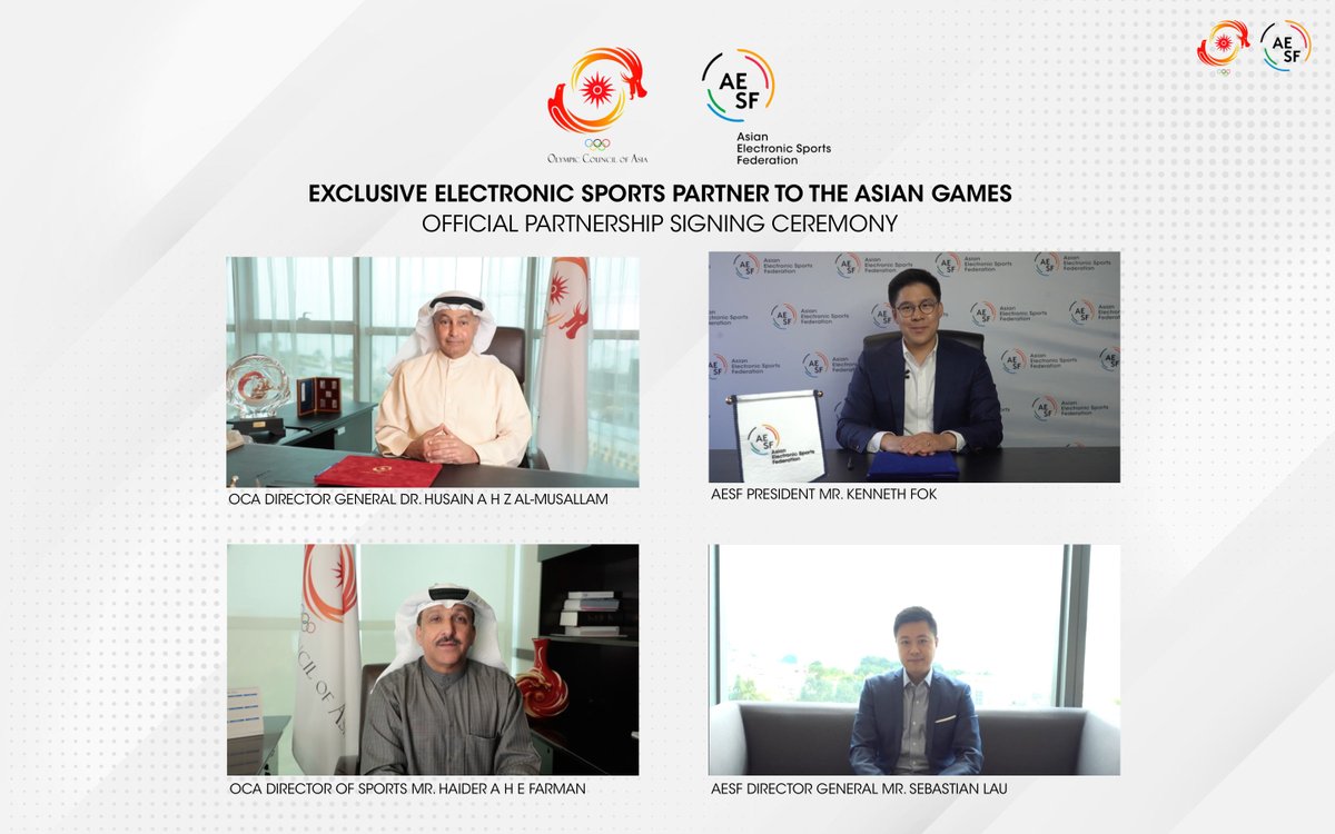 OCA Confirms AESF As Technical Delegate for Esports at 2022 Asian Games

aesf.com/en/News-And-Me…