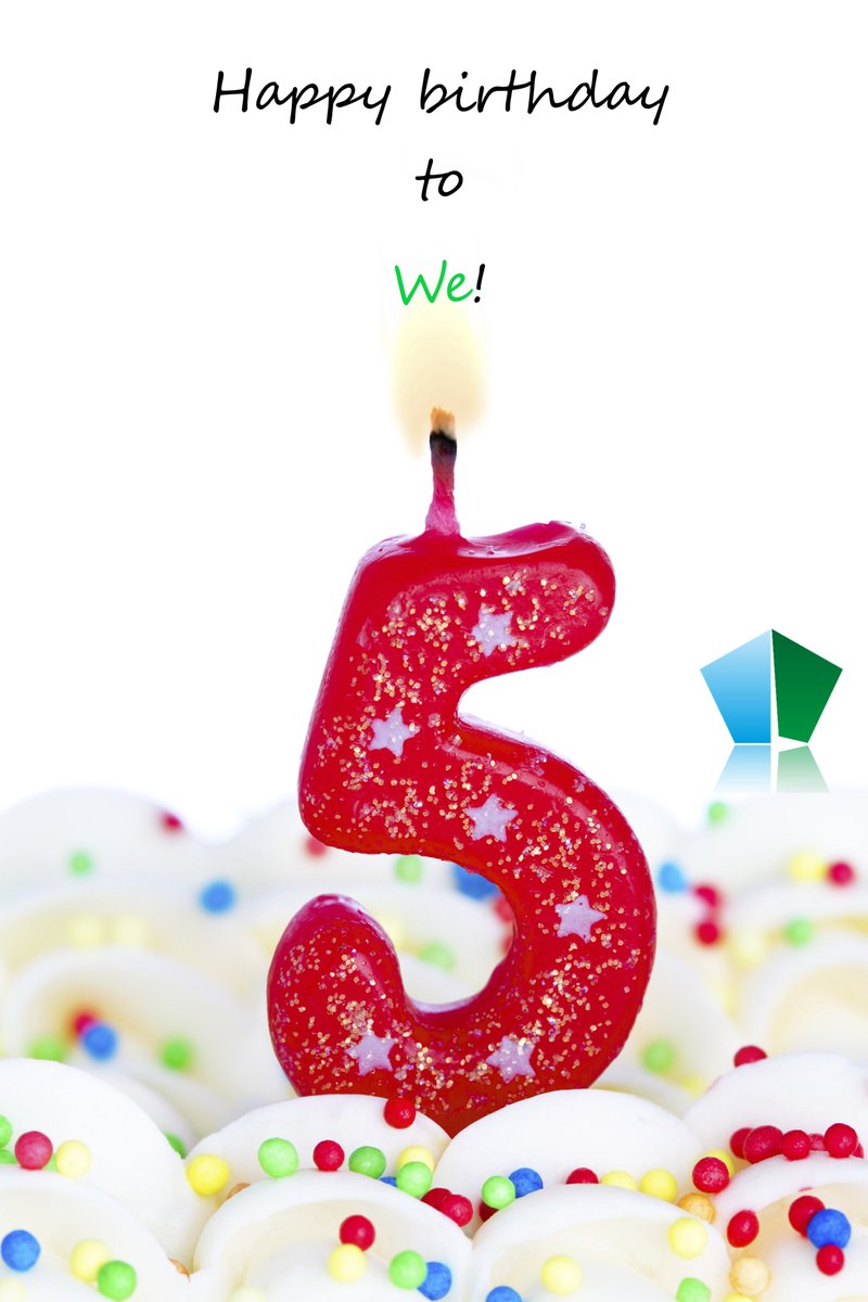 Today we celebrate our fifth birthday <a href="/We4Sea_/">We4Sea</a>. Happy birthday to We! 🥳