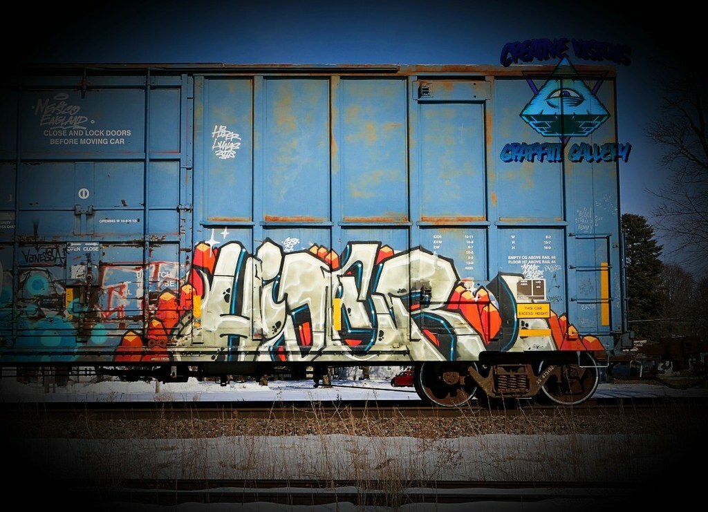 CreativLabz's tweet photo. ARTIST: HIDER #benching #graffiti #fr #traingraffiti #benchingtrains #freights #benchingfreights #bench #trains #art #freightgraffiti #heaven #benchmode #s #rollingcanvas #trackside #benchingfr #railroad #graffitiart #benchingsteelgiants #train #graffitip https://t.co/FlnMbbolKi