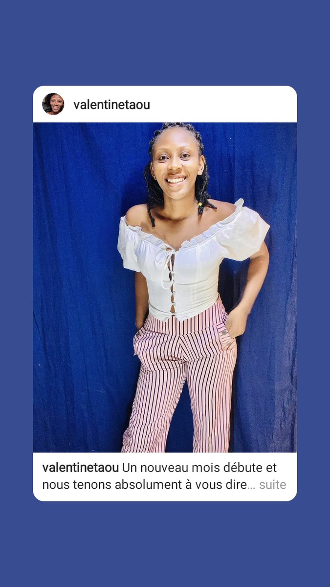Merci pour l’intérêt que vous portez à cette petite entreprise car nous faisons du chemin💖 ... vous êtes notre force et notre motivation c’est indéniable.Fructueux mois de Mars à tous🙏
Palazzo pantalon rayé en taille 29-32 disponible 💋 
Joignez nous pour tout information 🤗😘