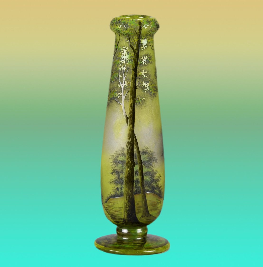 Spring is in the Air! Stunning “Spring Landscape” cameo glass vase by Daum Frères. Circa 1900, height 20 cm

£ 4,950

Available from Hickmet Fine Arts. For further information please email info@hickmet.com