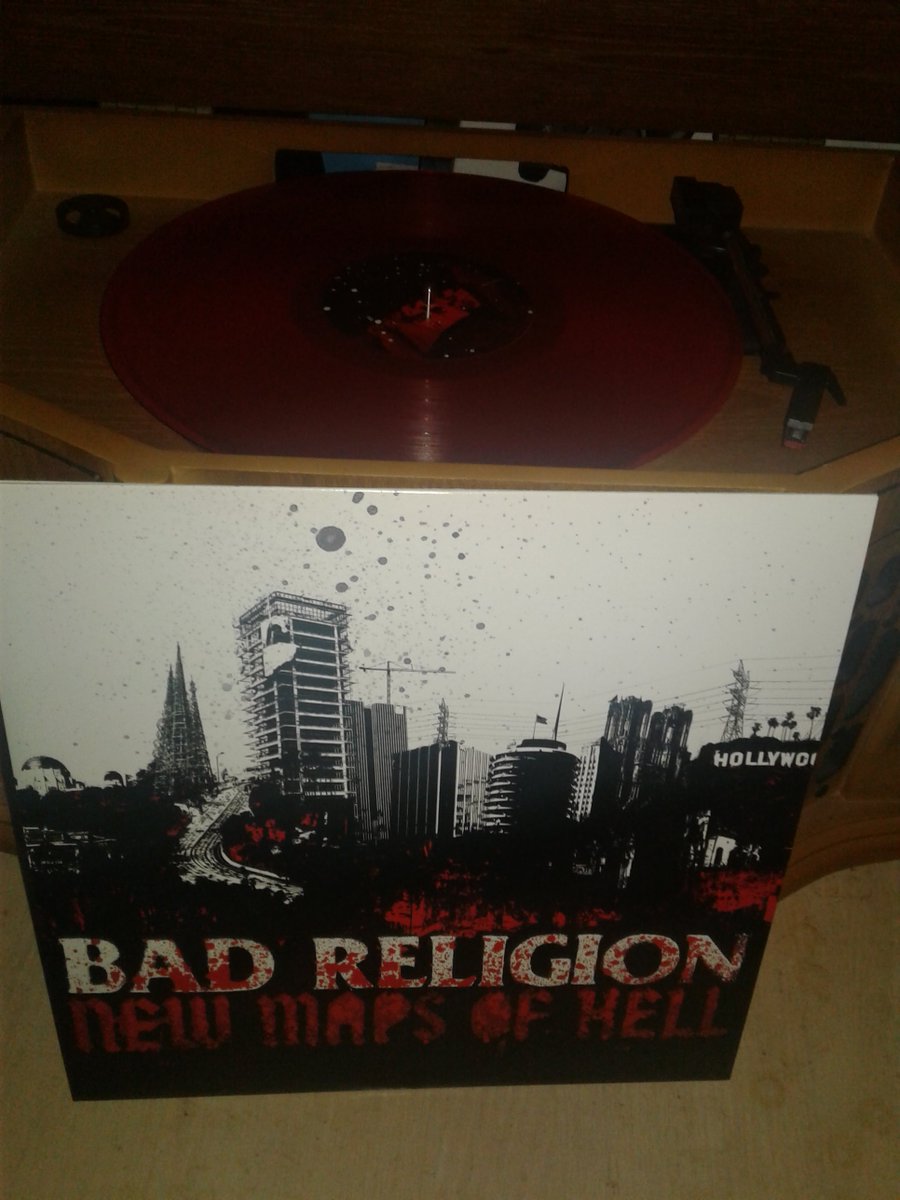 Mikehb1989's tweet photo. #RecordOfTheDay The best punk album of 2007 #BadReligion #NewMapsOfHell #EpitaphRecords #PunkRock #Punkvinyl #RedVinyl https://t.co/P4Whd4M4pC