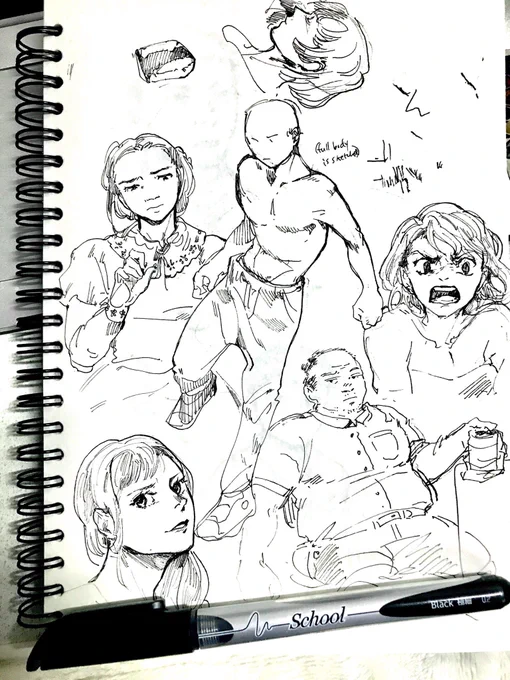 i like this inking pen but my hand gets tired so quick o<-< 
