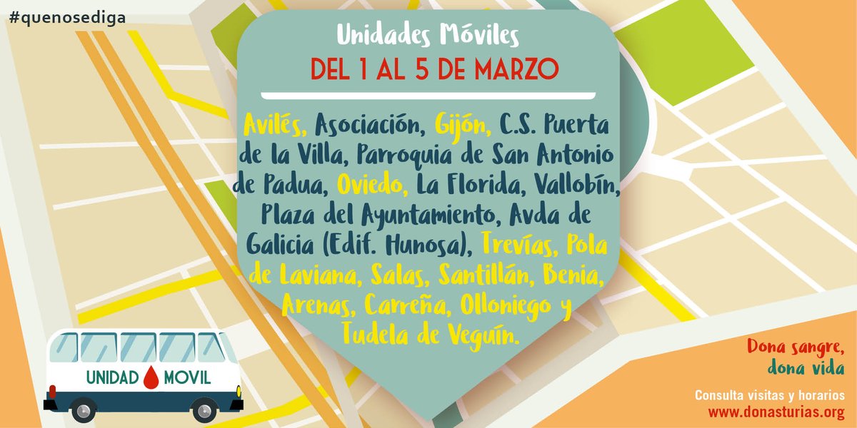 donaasturias's tweet photo. Buenos días #Marzo!! Estrenamos mes que nos llevará #Oviedo, #Gijón, #Trevias, #PoladeLaviana, #Salas, #Avilés, #Santillán, #Benia, #Arenas, #Carreña, #Olloniego y #TudeladeVeguín
Ten siempre presente que tu donación es muy importante. https://t.co/RXJbggGGWZ
