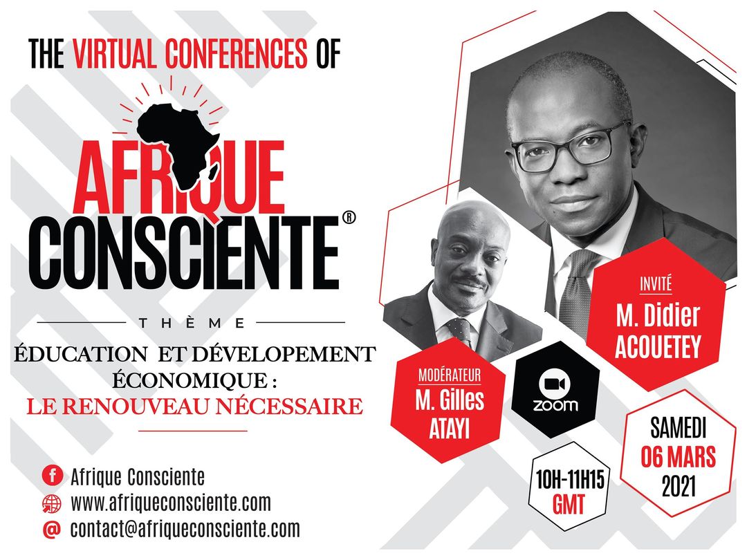 AfricSearch (@africsearch_) on Twitter photo Afrique Consciente reçoit ce samedi 06 mars, à 10 : 00 GMT M. <a href="/DidierAcouetey/">Didier Acouetey</a> pour un entretien sur un sujet de grande importance.
Thème: Éducation et développement économique: le renouveau nécessaire
lnkd.in/e4v2sTA
#AfricSearch #africconsciente #African Afrique Consciente reçoit ce samedi 06 mars, à 10 : 00 GMT M. <a href="/DidierAcouetey/">Didier Acouetey</a> pour un entretien sur un sujet de grande importance.
Thème: Éducation et développement économique: le renouveau nécessaire
lnkd.in/e4v2sTA
#AfricSearch #africconsciente #African